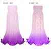 HWDFEI Lily Flower Glass Lampshade Replacement, 3 Pack,Tulip Style Table