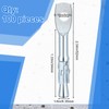 Pasimy 100 Pcs Eye Bolt Wedge Concrete Anchor 1/4 x