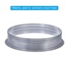 PATIKIL 12 Inch Duct Connector Flange, Metal Straight Pipe Exhaust