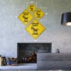 Miniature Donkey Vintage Crossing Sign Zone Xing | Indoor/Outdoor Plastic