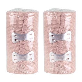 Kisangel 2pcs Hand and Foot Protection Strap Tape Grip Cover Wrap Tubular Bandage Elasticated Ace Wrist Wraps Leg Grips Emergency Care Bandage Put Ankle Hand Strap Straps Polyester