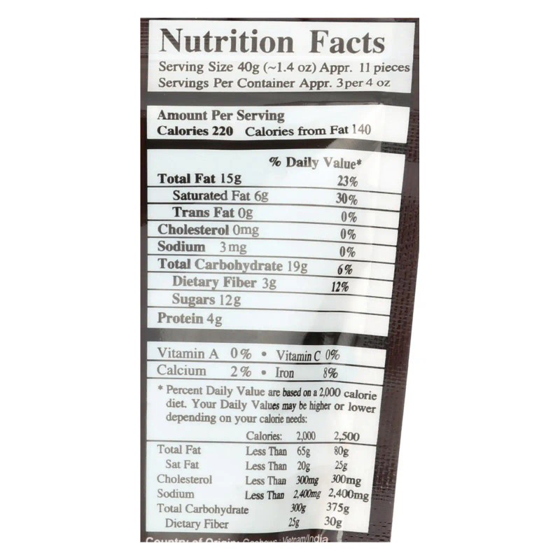 UD_Next Organics Case of 6 4 Oz Dark Chocolate Infused