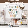 XLDLIOO I'm So Happy You're Here Classroom Wall Tapestry, Inspirational
