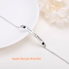 FLYOW Teach Love Inspire Apple Bracelet For Teachers 925 Sterling