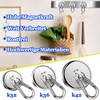 DGDUBRB Pack of 4 Magnetic Hooks, Extra Strong, 35 kg