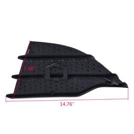 PIT66 Right Triangle Bumper Grille Insert Compatible with Ford 2013-2016 Escape S Se Sport Utility 4-door Replaces FO1039124, CJ5Z-17E810-AA (Passenger Side)