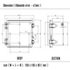 LeMotech Electrical Box, IP67 Waterproof Hinged Clear Cover Stainless Steel