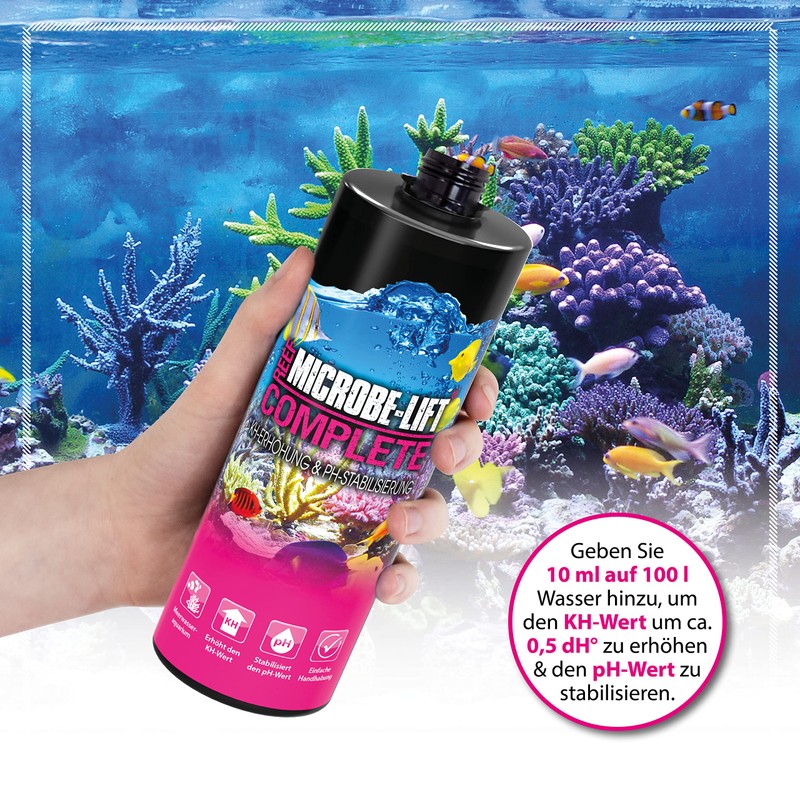 Microbe-Lift 9023-S Complete - Carbonate hardness KH and PH increase