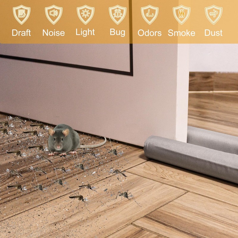 Large Door Draft Stopper,Under Door Sweep for Bottom of Door,Weather
