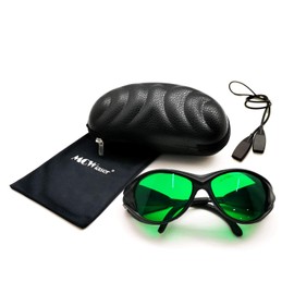 MCWlaser Laser Safety Glasses 190-470 & 610-760nm Safety Goggles Typical for 355nm 405nm 447nm 450nm 406nm 460nm 635nm 650nm 655nm 671nm 694nm 750nm 755nm Absorption ptiontyptionstyp P-13 Type 2