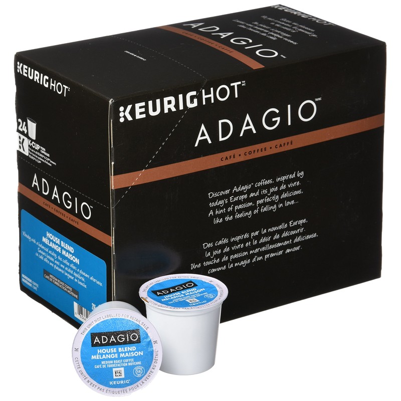 Adagio House Blend - Medium Roast Coffee K-Cup Portion for
