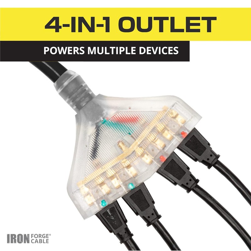 Iron Forge Cable RV Cord, Generator and RV Electrical Adapter