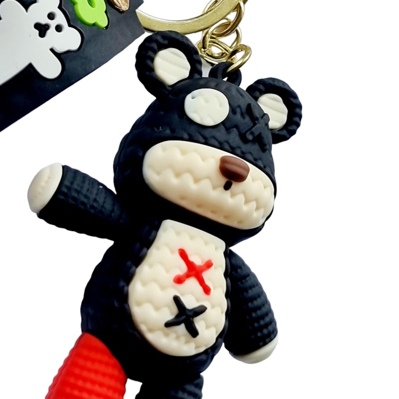 RATASK Cute Bear Keyring bagcharm pendant (Black)