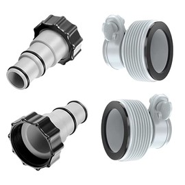 Pool Pump Hose Connector, 4PCS 2 Types Pool Hose Adapter, Pool Hose Adapter Pumps,Replacement Hose Adapters,Hose Conversion Adapters Pool Replacement Hose Adapter Parts A and B for Swimming Pool