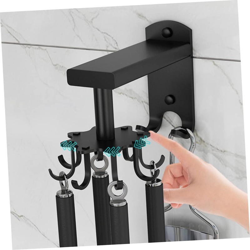Ciieeo 1 Set Claw Rotating Wall Mounted Hook Aluminium Alloy