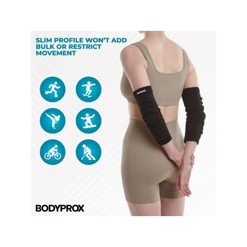 Bodyprox 바디프록스 팔꿈치 보호 패드 1쌍, 슬리브 [Large] Bodyprox Elbow