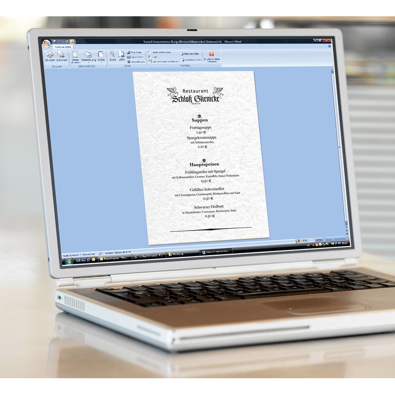 SIGEL DP657 Textured Writing Paper, parchment motif, A4, 200 gsm,