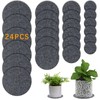 24 PCS Absorbent Waterproof Plant Coasters mat,4 Size 4/6/ 8/10