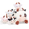 IKASA Mommy Cow Stuffed Animal Mom and Baby Plush, 15"