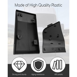 Fuel Tank Filler Door Hatch Cover with Pillar Moulding Trim BK3Z6129077AA, BK3Z6129077AB, CK4Z61405A26B Compatible with Ford Transit 150 250 350 2015-2019 Fuel Gas Cap Exterior Pillar Cladding