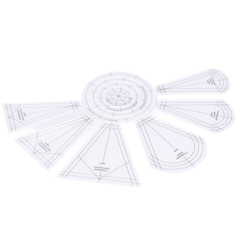 Quilting Rulers Shaped Patch Work Template Tool Ruler DIY Transparent
