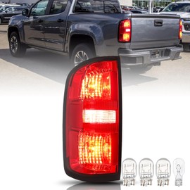Bingbingmotor Tail Light Assembly for 2015-2022 Chevy Colorado Outer Rear Taillight 4-Door Crew Cab & Extended Cab OE Direct Replacement Brake Tail Lamp LH Driver Side w/Bulbs