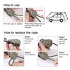 Ayaport Kayak Rope Tie Down 6ft Olive Drab Ratchet Straps