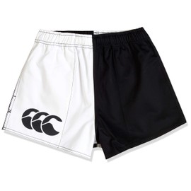 canterbury Men's COTTON HARLEQUIN POCKETED Shorts, BLACK/WHITE, 32 UK