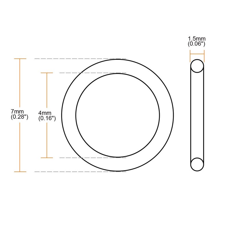 sourcing map 100 pieces white heat resistant non-toxic NBR nitrile