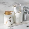 Enra Ceramic Gold Foaming Soap Dispenser,12 oz Marble Foam soap