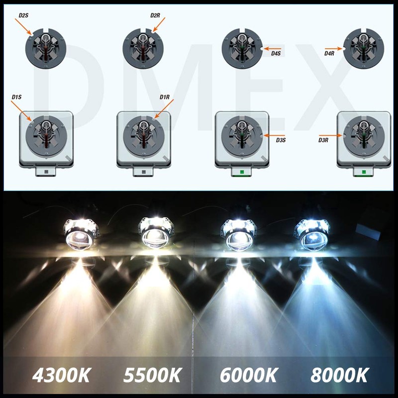 DMEX D1S Xenon HID Headlight Bulbs 4300K Warm White 35W