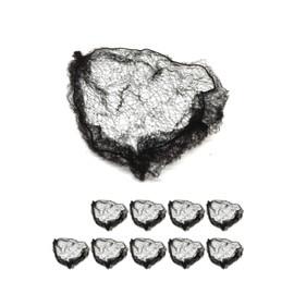 wumio Chignon Net, Set of 10, Black, Hair Length 19.7 inches (50 cm), Extra Fine, Hair Bundle, Asianet, Hair Net, Ballet, CA, Nurse, Job Hunting, Work, Chignon