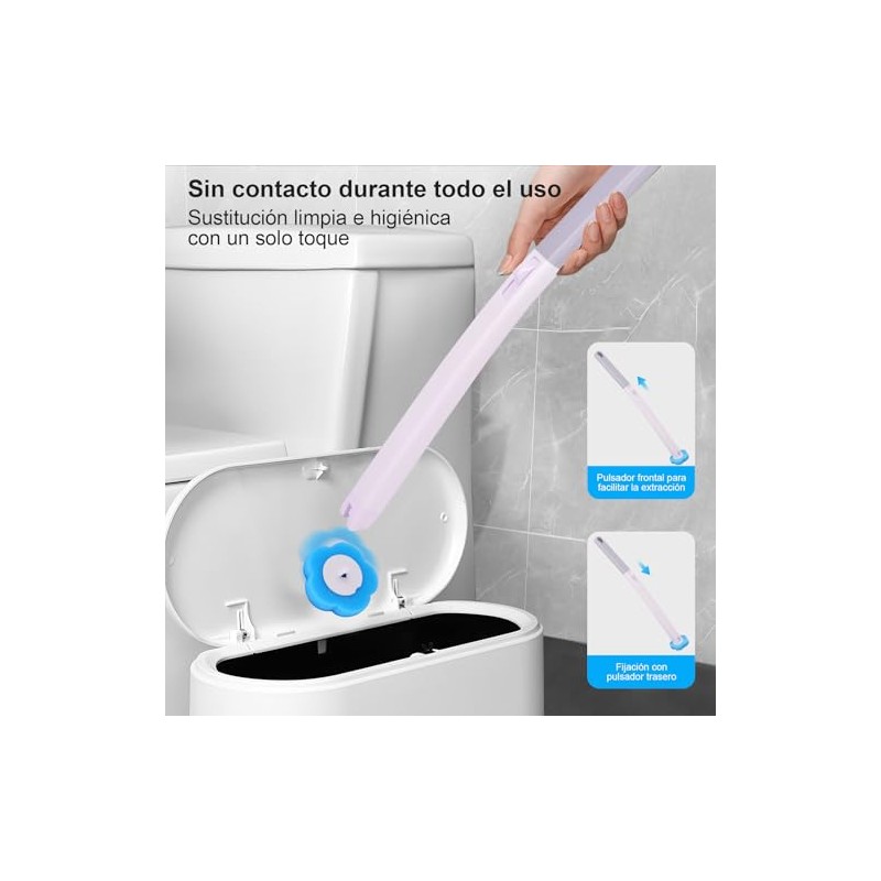 Escobilla Para Inodoro Desechable, Cepillo Para Baño Con 30pcs Toilet