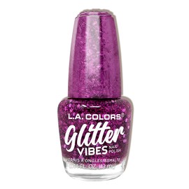 L.A. COLORS Glitter Vibes Nail Polish, City Girl CNL358