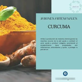 Jabón Artesanal Amolli Ixtli Carbón Activado Cúrcuma Pack 3                                                                                           