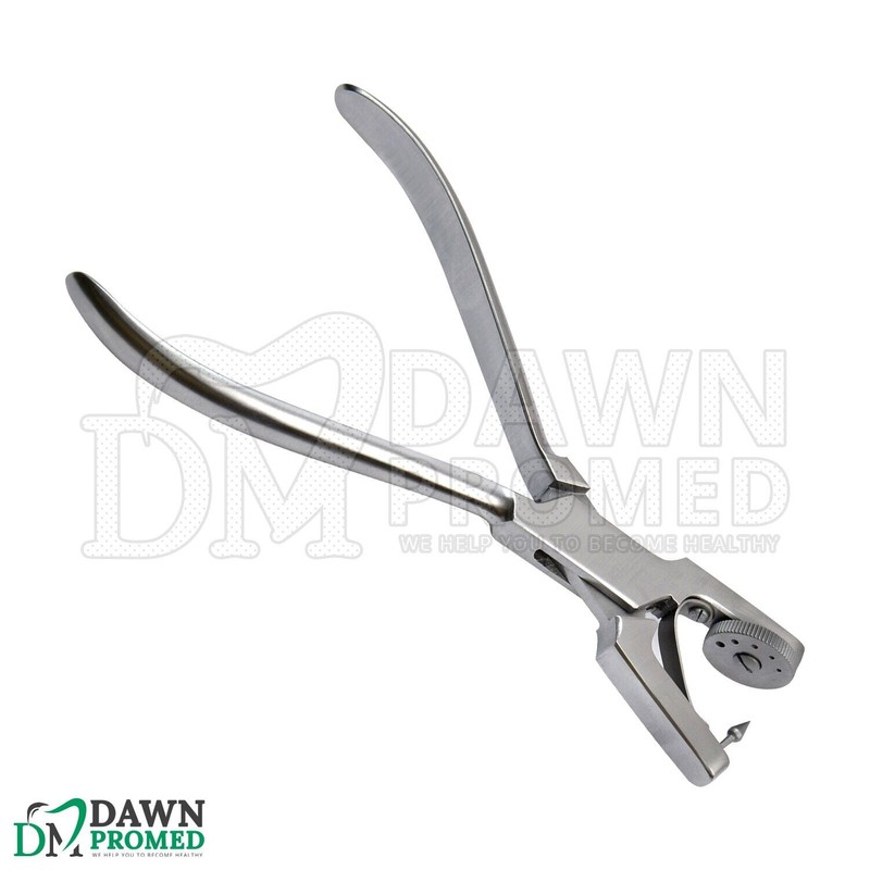 DawnProMed Ainsworth Rubber Dam Punch Rotatory 5 Hole Dental Endodontic