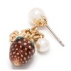 Tory Burch Kira Faux Pearl Strawberry Raspberry Drop Earring