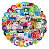 Sanmatic 72pcs Laptop Sticker for Developers Programming Language Includes Sticker