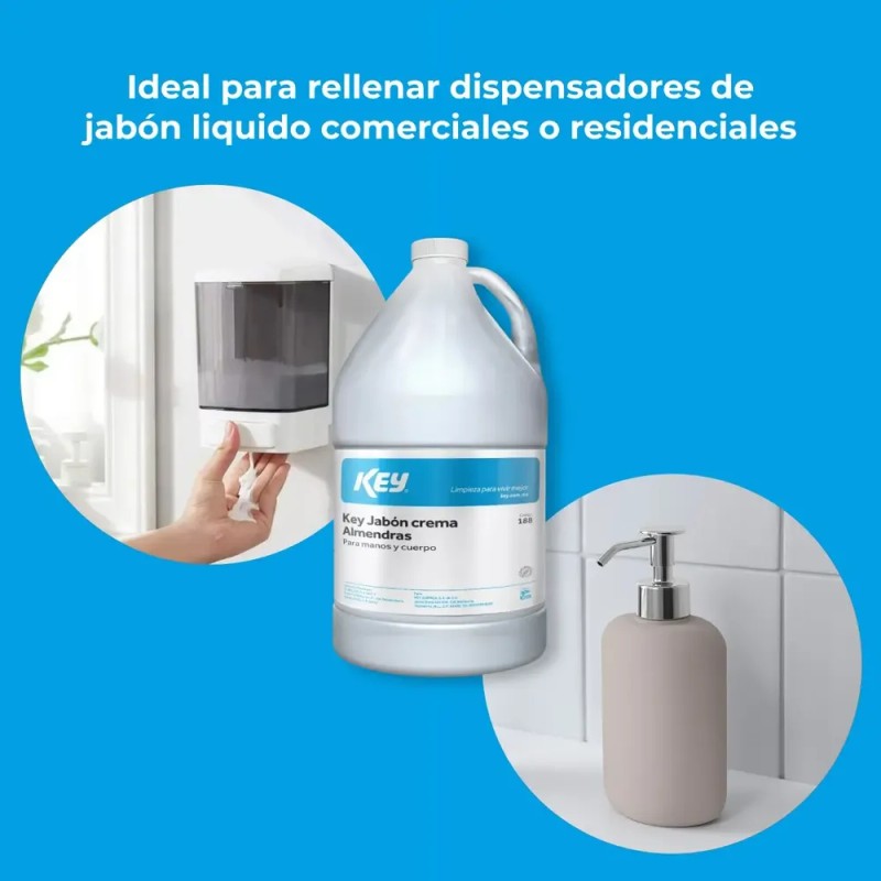 Jabón En Crema Almendras Para Manos Y Cuerpo Key 4