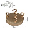 LEDSone Retro Vintage Iron Ceiling Rose Hook Plate Pendant Lamp