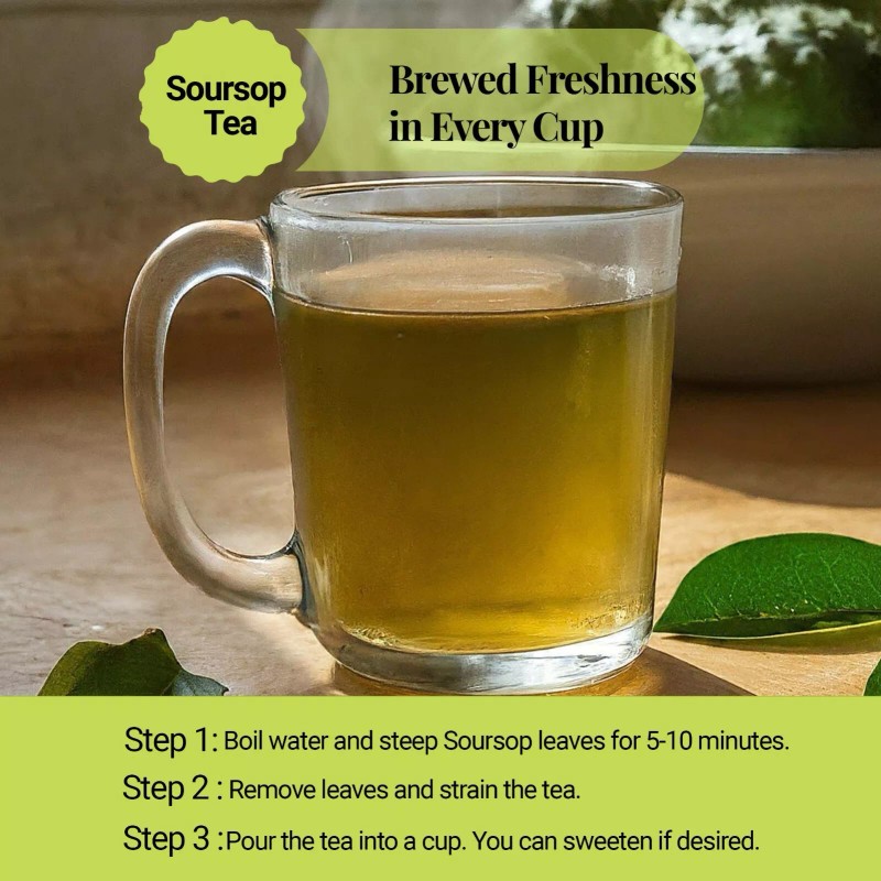 Akshit Soursop Leaves, 200+Graviola Leaves, Hojas De Guanabana Leaf, Tea,