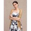RZTA Sparkling Metallic Shawls and Wraps with Buckle for Evening