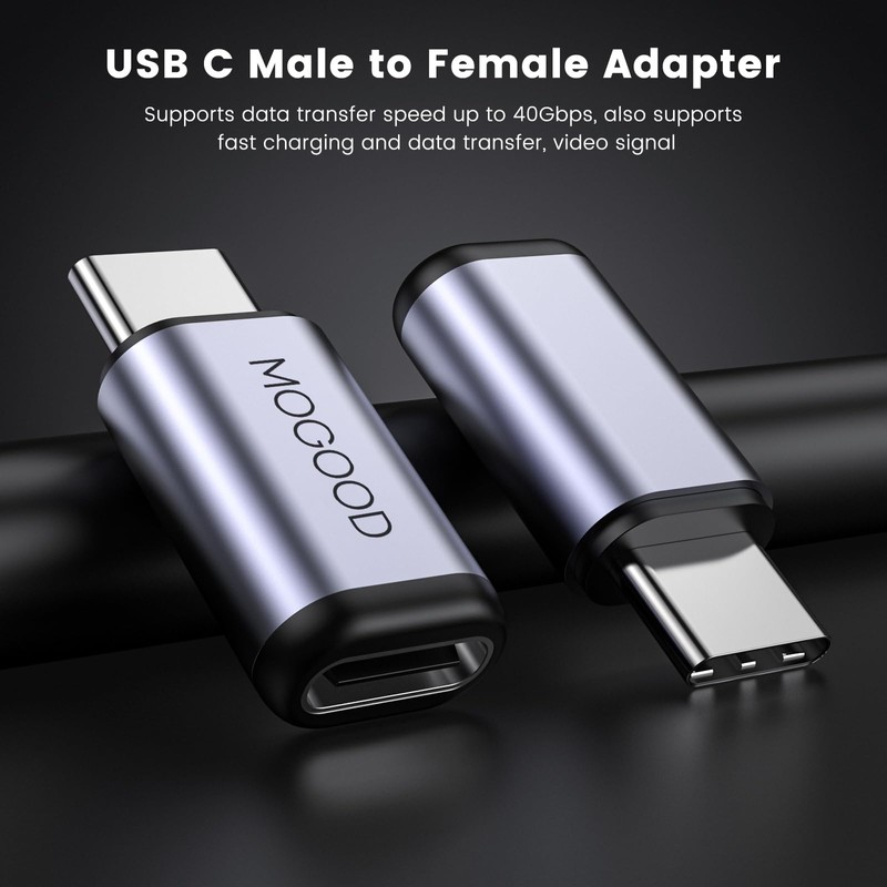 MOGOOD USB C Male to Female Adapter, USB C Extension
