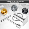 zmtfqymx Upgraded Rock Crusher, Multipurpose Stone Crusher, Stainless Steel Material