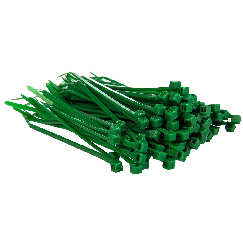 Nartel® 100 Pack of Green Cable Ties - Premium Tie