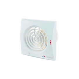 VENTS VEN-100-QUIET Bathroom or Kitchen Extractor Fan for 100mm Duct Lines Low Noise Energy Saving White
