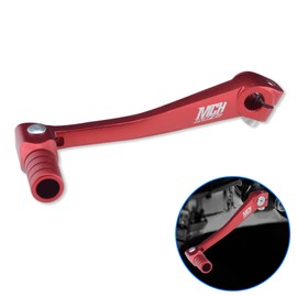 MCHMFG Folding Gear Shifter Shift Lever CNC Aluminum Gear Shifter Shift Lever for XR50 XR80 CRF50 CRF70 50cc-125cc Pit Dirt Bike Motorcycle (Red)