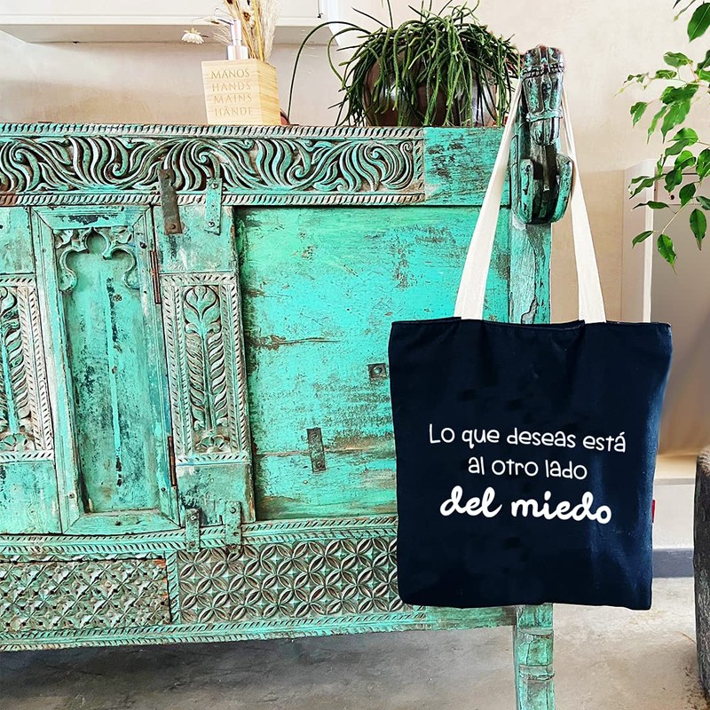 Econanos Hellobags2019 Strandtasche, 38 cm, Schwarz (Negro)