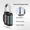 GRIFEMA Combination Padlocks with 4 Digit Code, Locker Padlock Outdoor