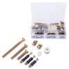 125Pcs Furniture Hardware Screw PreInserted Nut Eccentric Wheel 3in1 Connecting